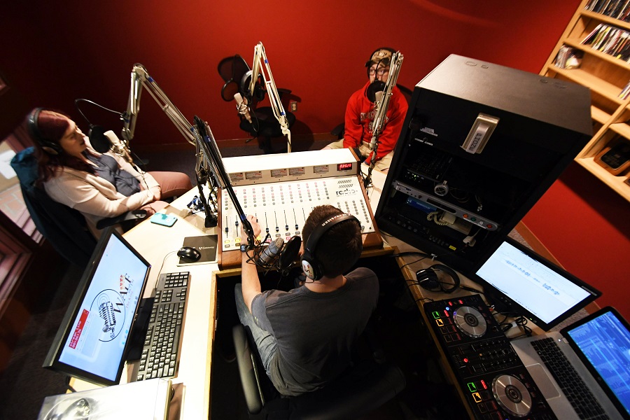 students in the WALF studios