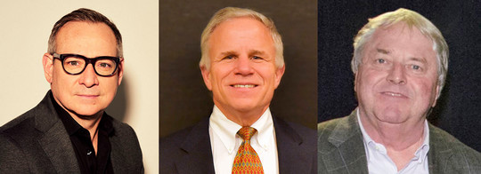 headshots of three men