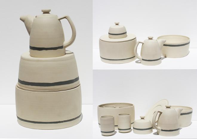 A ceramic tea set