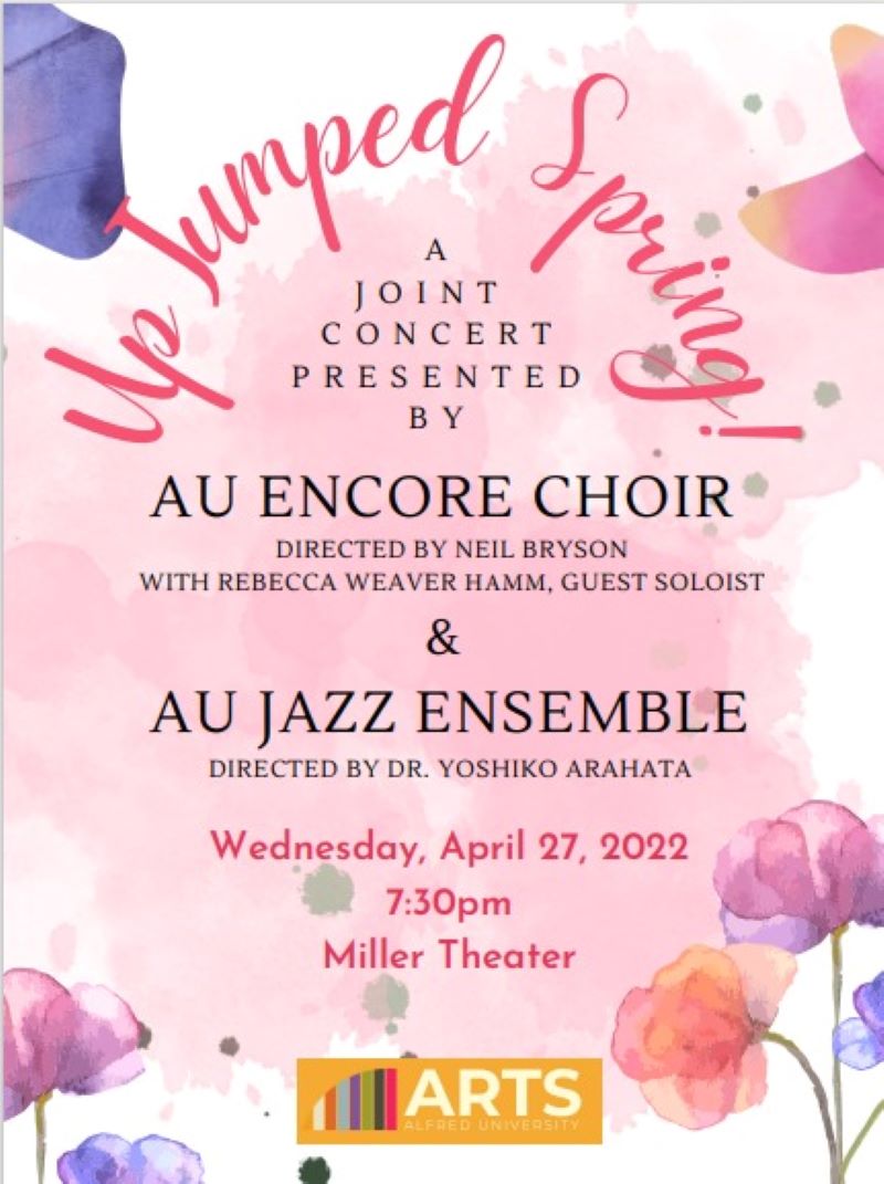 Up Jumped Spring! AU Music presents joint concert featuring AU Encore Choir & AU Jazz Ensemble